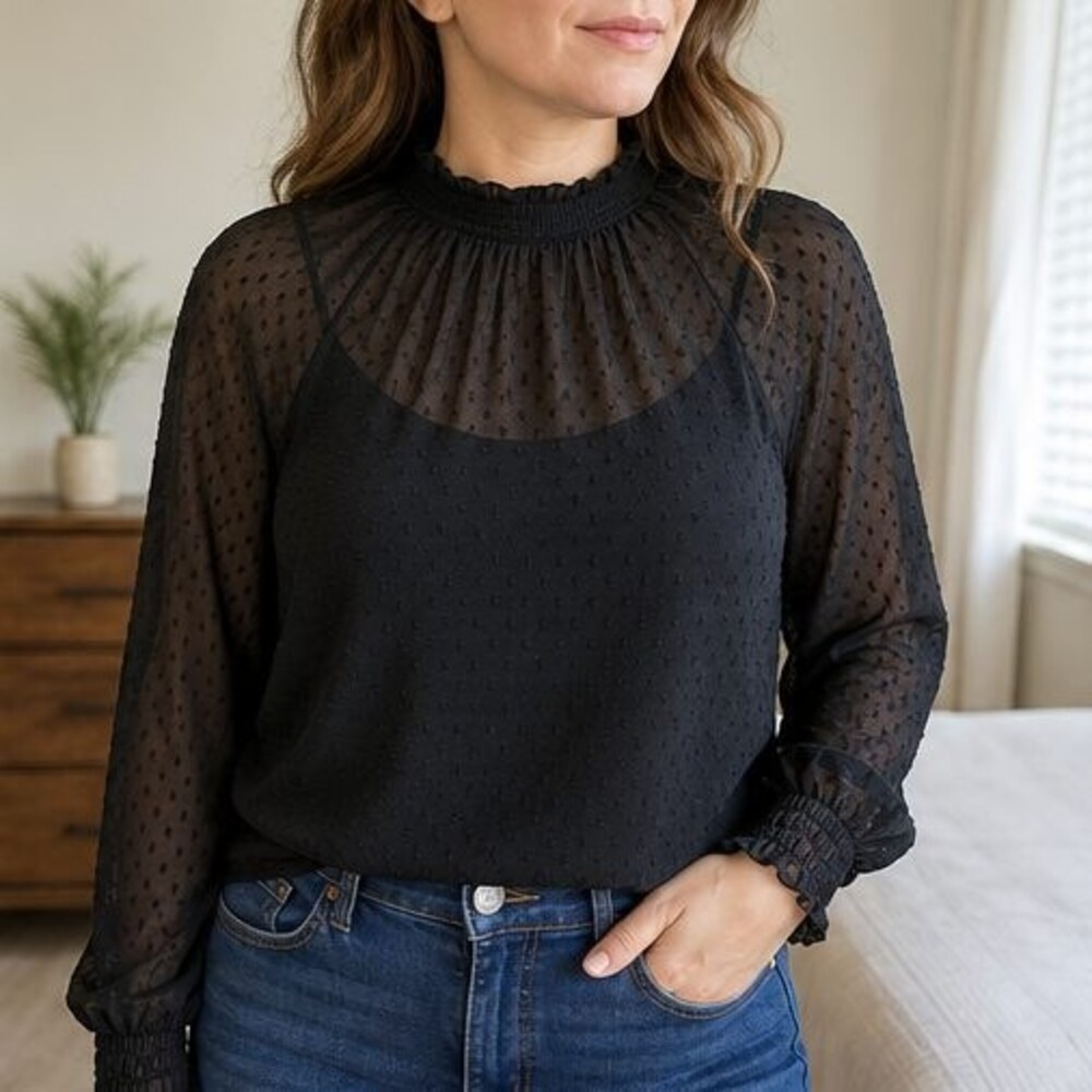 Mauve Peplum Top - Picture 2 of 6